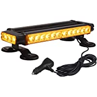 AUTOUTLET Luz Estroboscópica Luz de Advertencia 30 LED- 12V-24V Luz Intermitente de Emergencia con 4 Bases Magnéticas- 7…